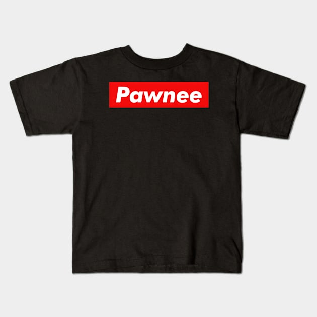 Pawnee Kids T-Shirt by monkeyflip